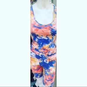 BrandNew Sleeveless Tye Dye 2 Piece Short Set💕💕💕